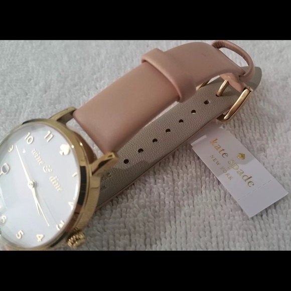 kate spade Accessories - NWT Kate Spade Metro Wine & Dine Leather Watch